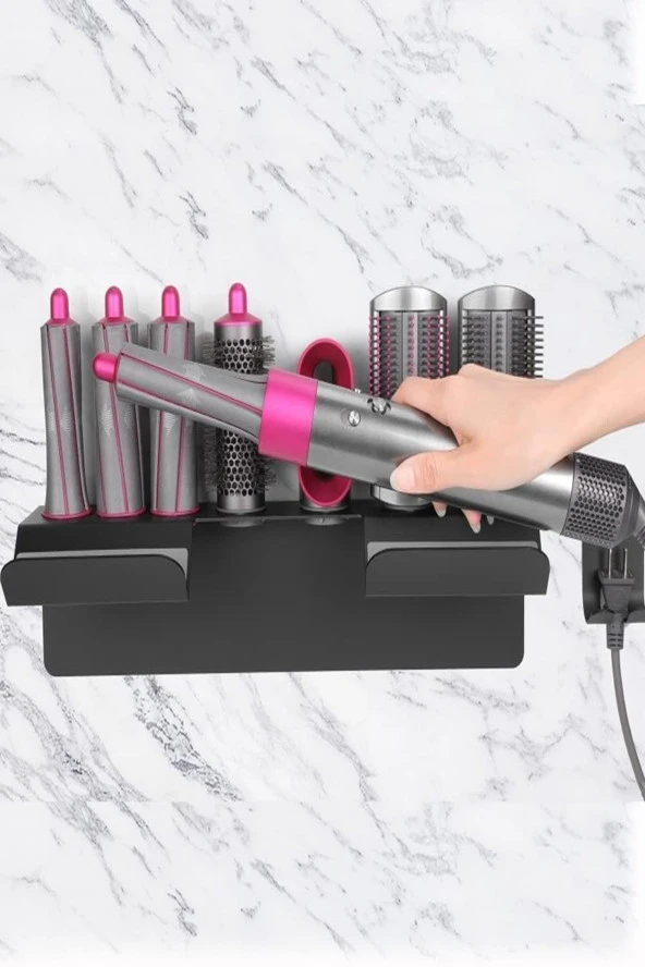 Cihaz Aksesuar Standı Antrasit Airwrap Düzleştirici Şekillendirici Stand Dyson Uyumlu Stand - 2