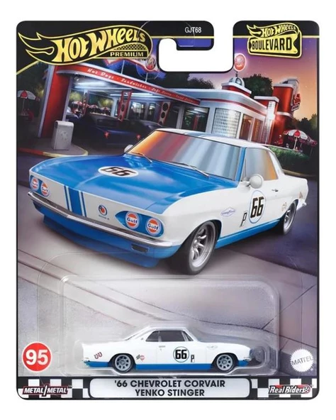 Hot Wheels Premium Bulvar '66 Chevrolet Corvair Yenko Stinger HRT69