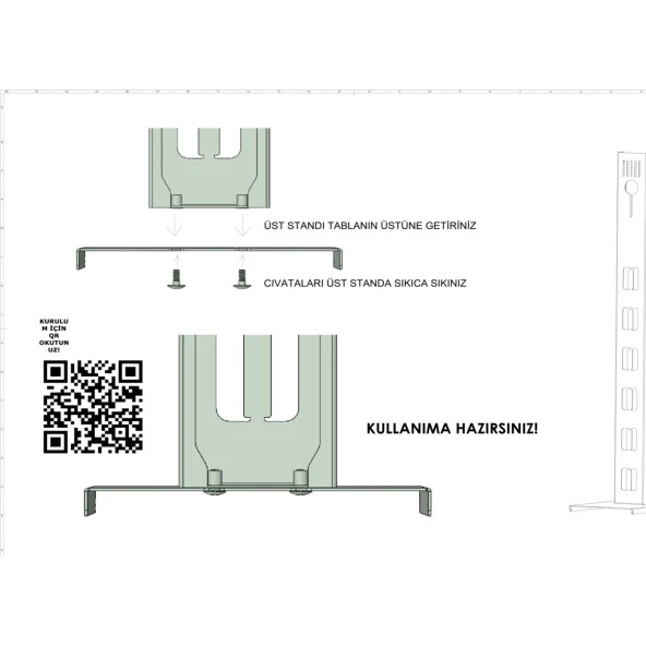 Dyson Gen5 Detect Dikey Süpürge Standı Dyson V15 - V12 - V11 - V10 - V8 Modellere Uyumlu - 6
