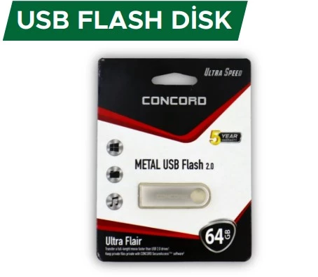 Concord Usb Bellek 64Gb C-U64 Metal Kasa