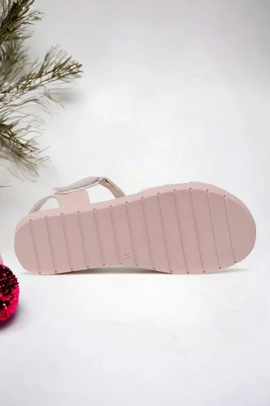 Pembe Hologram Kız Çocuk Sandalet - 4