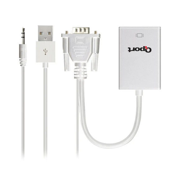 Qport Çevirici Q-Vh Vga(M) To Hdmı(F) (Vga Dan Hdmi Çevirici) - 3