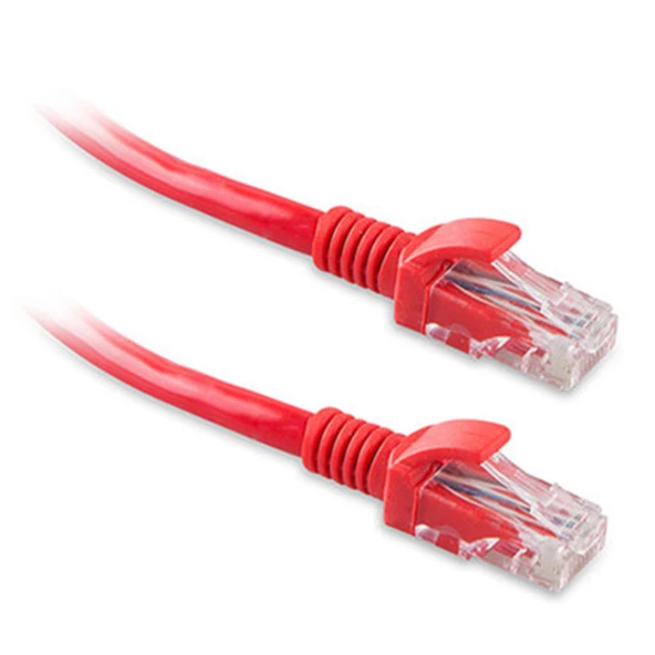 Flaxes Kablo Cat6 Fnk-610 10Mt Patch 23Awg Gri-Sarı-Kırmızı