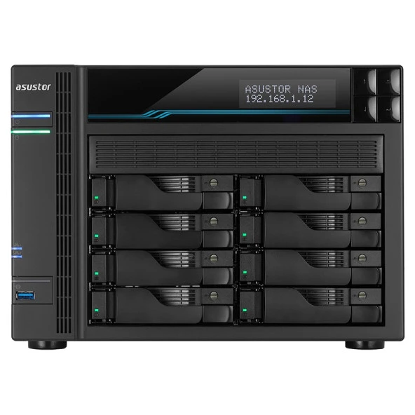 ASUSTOR AS6508T ATOM QC- 8 GB RAM- 8-diskli Nas Server (Disksiz)