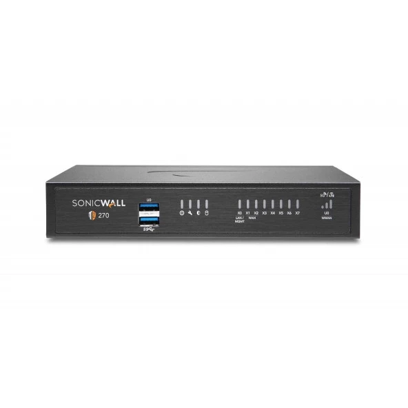 SONICWALL TZ270 02-SSC-6846 Sec Upgrade Plus - Ess Ed 2yıl Ücretsiz Lisans 8port Firewall 5 User SSL VPN 2.0Gbps