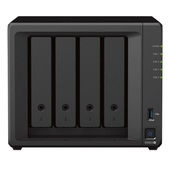 SYNOLOGY DS923 PLUS AMD Ryzen R1600 4 GB RAM- 4-diskli Nas Server (Disksiz)