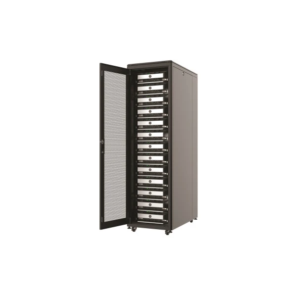 AGER 42U 800x1000mm Dikili Tip Siyah Kabinet Vega AG-VB42U8010S1 Cam Kapak - 2
