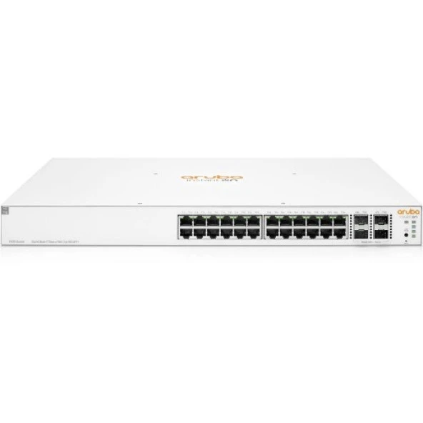 ARUBA 24port 370w FULL PoE Instant On 1930-24G JL684B GIGABIT 4XSFP+ Yönetilebilir Switch RackMount - Resim 2