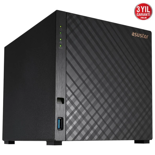 ASUSTOR AS1104T REALTEK QC 1GB RAM 4-Diske kadar Destekli Nas server (DİSKSİZ) - 4