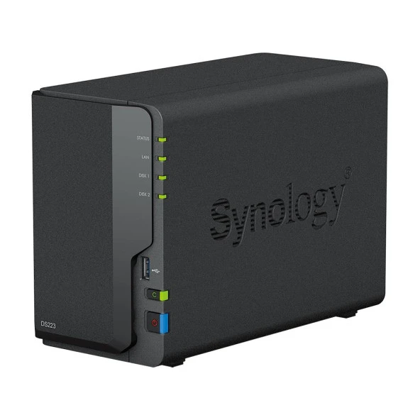 SYNOLOGY DS223 REALTEK QC 2 GB RAM- 2-diskli Nas Server (Disksiz) - 2