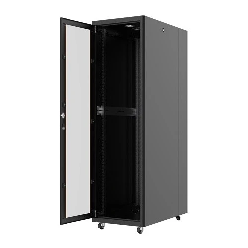 AGER 22U 600x1000mm Dikili Tip Siyah Kabinet Vega AG-VB22U6010S1 Cam Kapak - 2