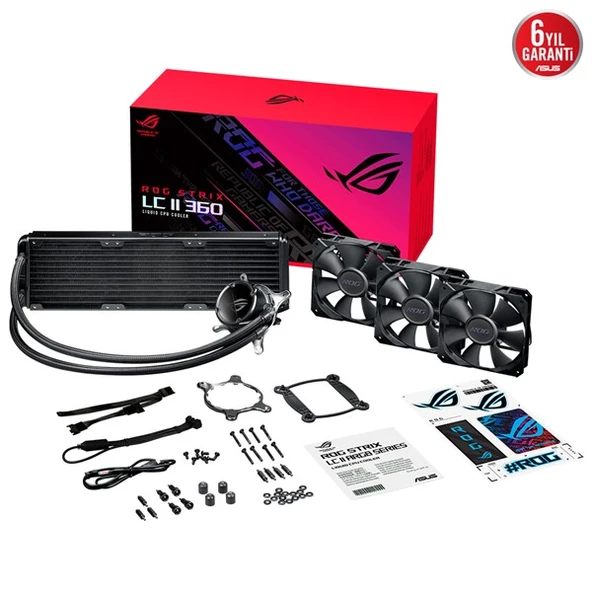 ASUS 360MM ROG STRIX LC II ARGB AM5-1700P SIVI SOĞUTMALI İŞLEMCİ FANI - 5