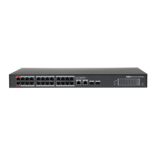 DAHUA 24port 360w FULL PoE PFS3228-24GT-360 Gigabit 2GE Uplink, 2xSFP Switch - 1