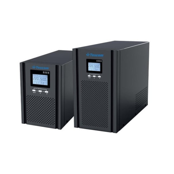 TESCOM 2KVA TEOS+ 102 ONLINE 1/1F LCD EKRAN TOWER UPS 2x 12V 9 Amper