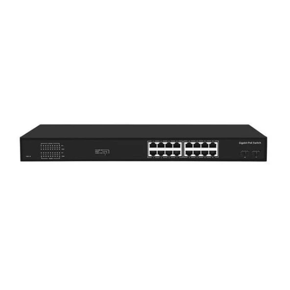 ODS 16port 200w FULL PoE 08ODS-16GP2U2S-200 GIGABIT 2X SFP Yönetilemez Switch