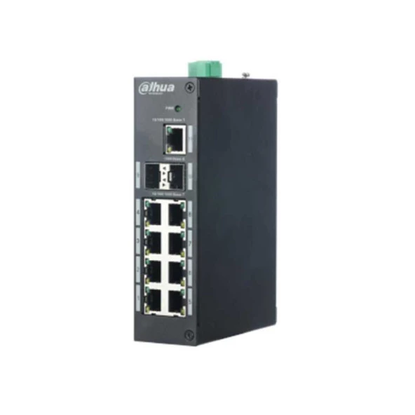 DAHUA 8port FULL PoE PFS3211-8GT-120-V2 GIGABIT Yönetilemez Endüstriyel Switch ürün görseli