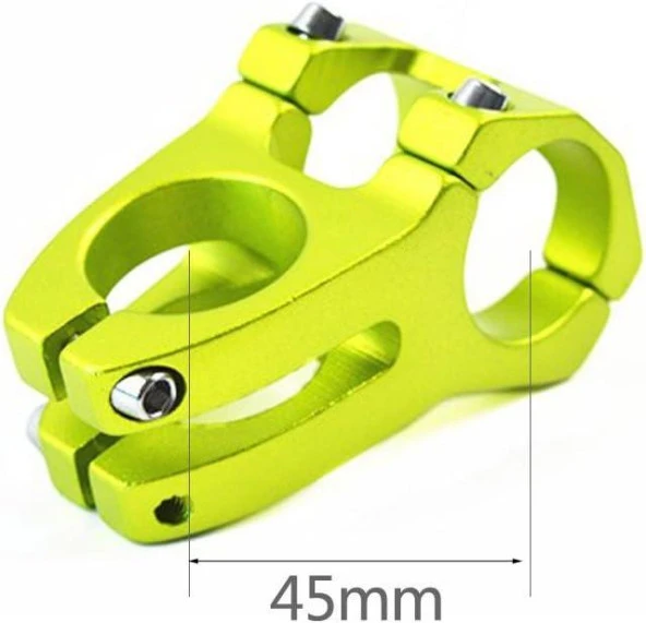 Wake Yeşil Bisiklet Kısa Gidon Boğazı 40mm Bisiklet Yedek Parça Aksesuarı - 2
