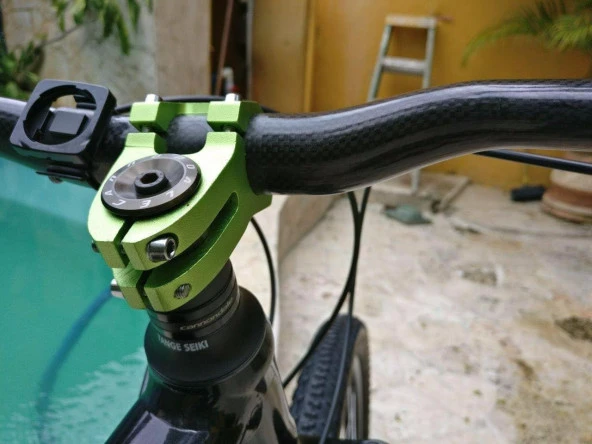 Wake Yeşil Bisiklet Kısa Gidon Boğazı 40mm Bisiklet Yedek Parça Aksesuarı - 5
