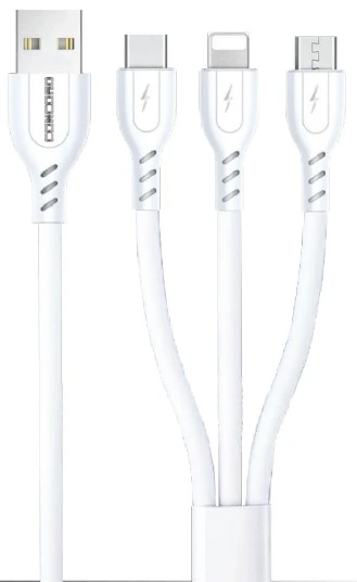 Concord Tel Aks.Şarj Kablo C-452 Usb To Lıghtnıng- Micro Type-C3A Data+Şarj (Unıversal) - 2