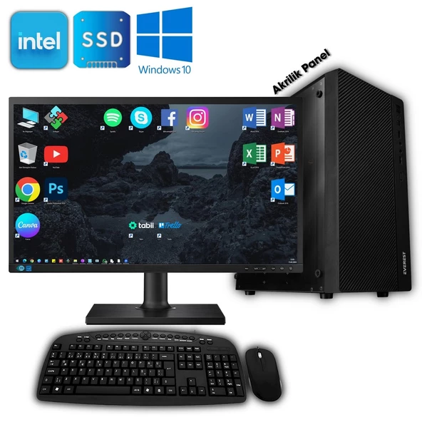 Avantron Evo3382 İ5 3.Nesil 8Gb Ram 256Gb Ssd "23.8 Masaüstü Bilgisayar