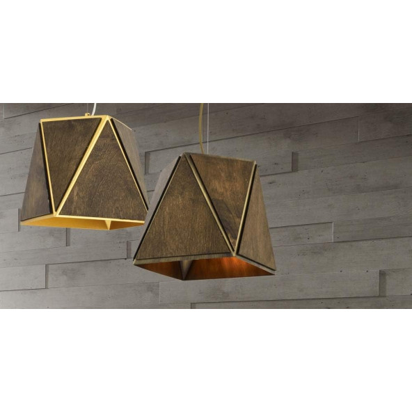 AVONNI AV-1641-1E Eskitme Kaplama Sarkıt, E27, Metal, Ahşap, 34cm - 3