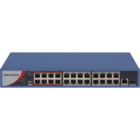 Hıkvısıon 24Port 230W Full Poe Ds-3E0326p-E/M(B) 10/100 Yönetilemez Switch