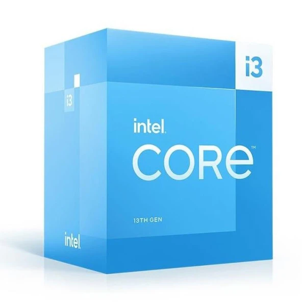 INTEL CORE i3 13100F 17MB 4çekirdekli VGA YOK 1700p 58w Kutulu+Fanlı ürün görseli
