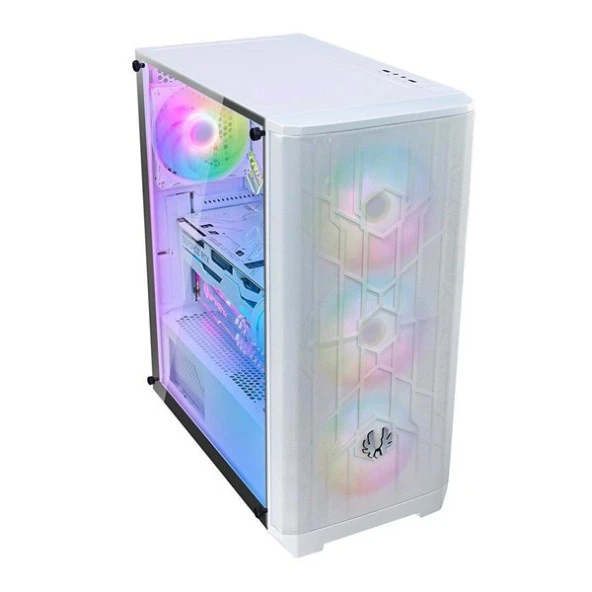 BITFENIX 750W 80+ NOVA MESH SE TG NSE-300-WWGKW-4A Gaming Mid-Tower PC Kasası Beyaz - 2