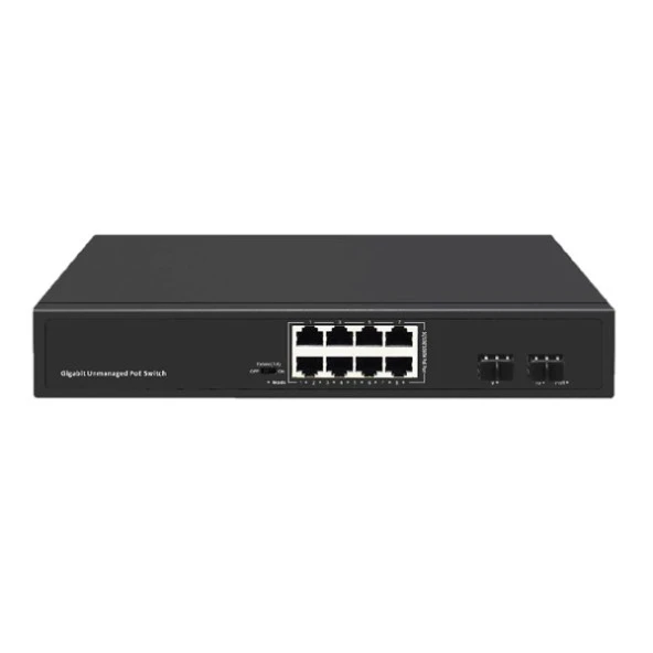 ODS 8port 120w FULL PoE 08ODS-8P2S GIGABIT 2X SFP Yönetilemez Switch ürün görseli