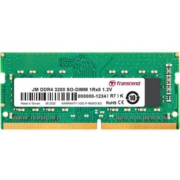 TRANSCEND 32GB DDR4 3200MHZ CL22 NOTEBOOK RAM VALUE JM3200HSE-32G