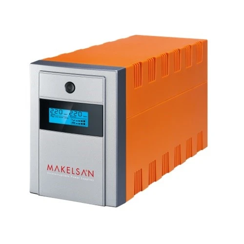 MAKELSAN 1200VA LION LINE INTERACTIVE LCD EKRAN UPS - Resim 2