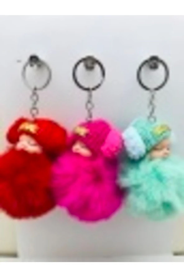 Peluş Sevimli Bebek Anahtarlık, Çanta Süsü 1 Adet Fiyatıdır - 3