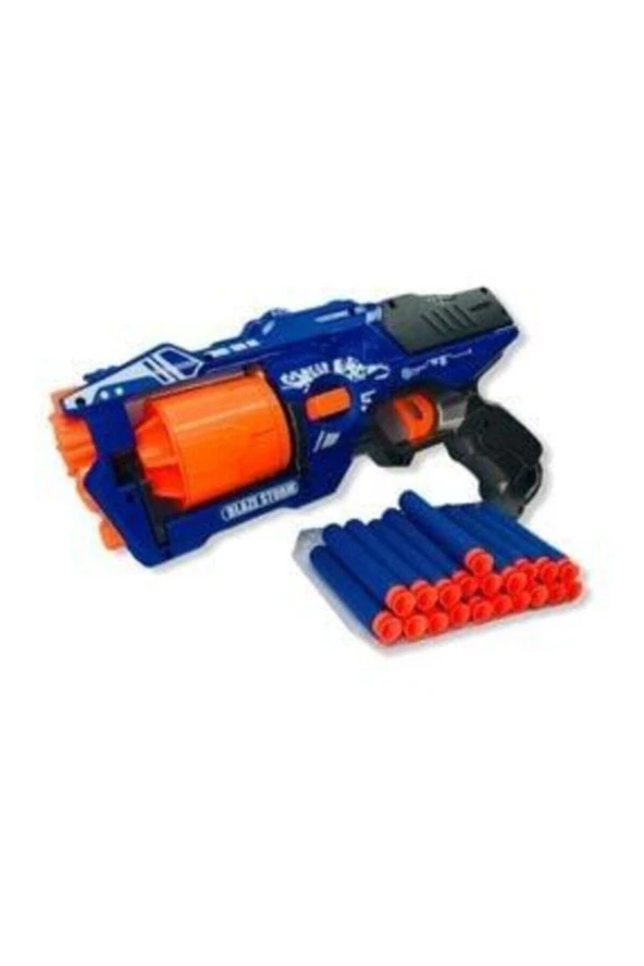 Yumuşak Sünger Köpük Mermi Atan Nerf Nişancı Nörf Silah Tabanca - 5