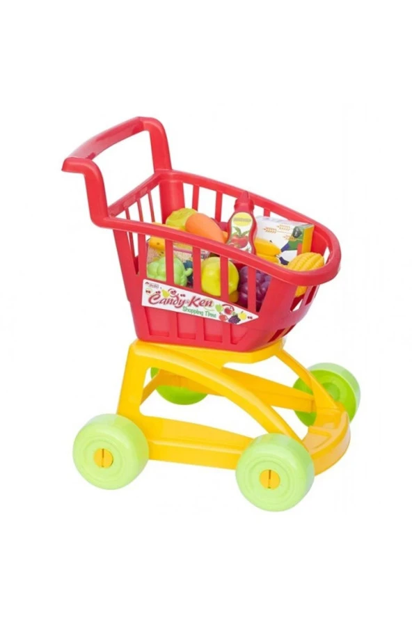 Candy & Ken Fileli Sepetli Market Arabası Dolu