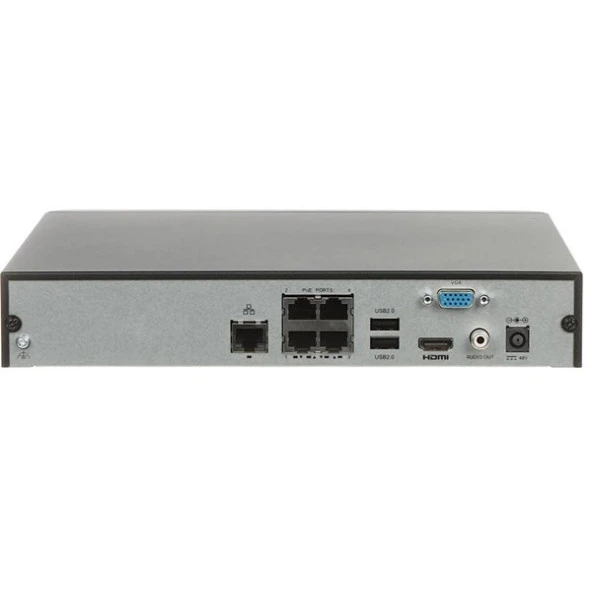 UNV 4 Kanal 8mp NVR301-04S3 4K H265 NVR Kayıt Cihazı 1U - Resim 2