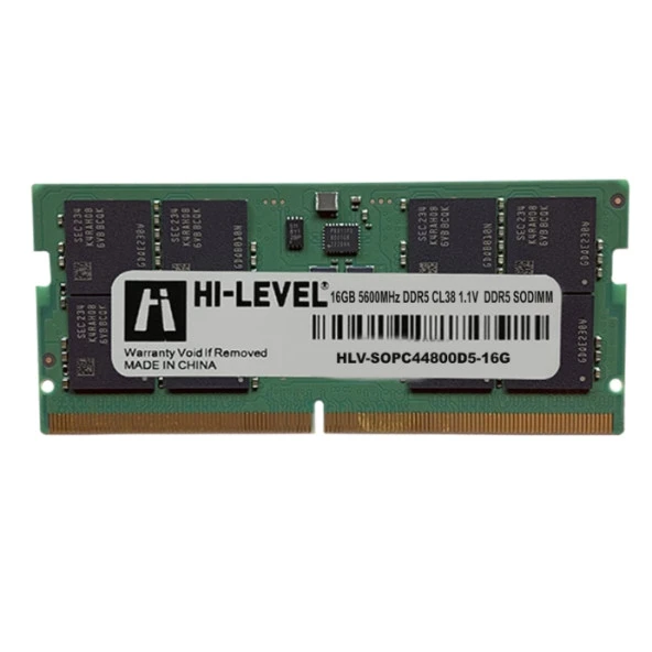 HI-LEVEL 16GB DDR5 5600MHZ CL46 NOTEBOOK RAM HLV-SOPC44800D5-16G