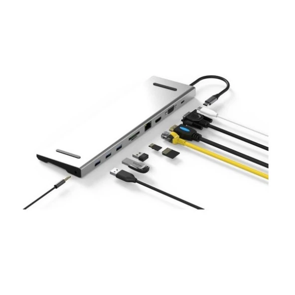 CODEGEN CDG-CNV80 10 port Notebook Port Çoklayıcı Macbook Uyumlu - Resim 2