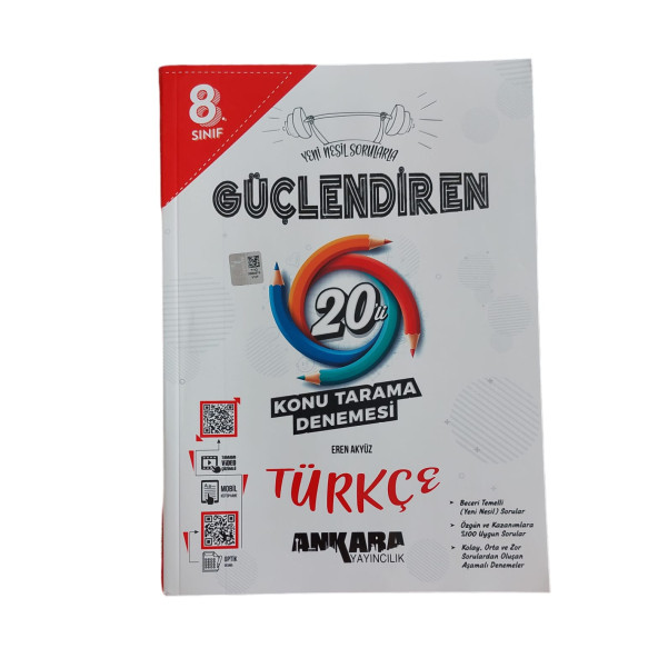 ANKARA YAY. 8.SINIF TÜRKÇE 20'Lİ BRANŞ DENEME