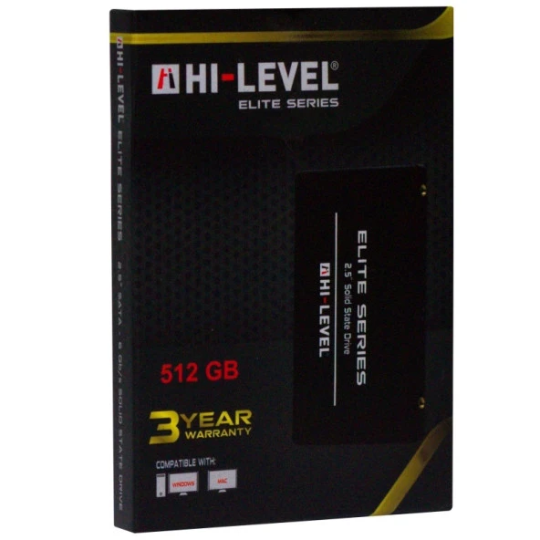 HI-LEVEL 512GB ELITE HLV-SSD30ELT/512G 560- 540MB/s SSD SATA-3 Disk - Resim 2