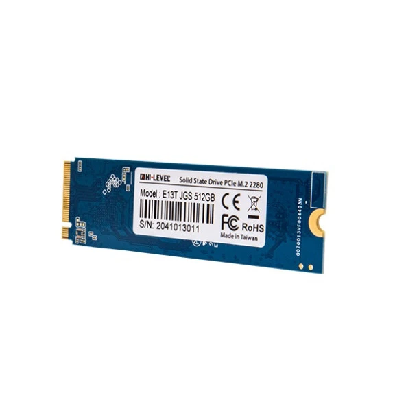 HI-LEVEL 512GB HLV-M2PCIeSSD2280/512G 3300- 3100MB/s M2 PCIe NVMe Gen3 Disk