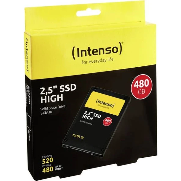 INTENSO HIGH 480GB 520/480MB/s 2.5" SATA 3.0 SSD 3813450