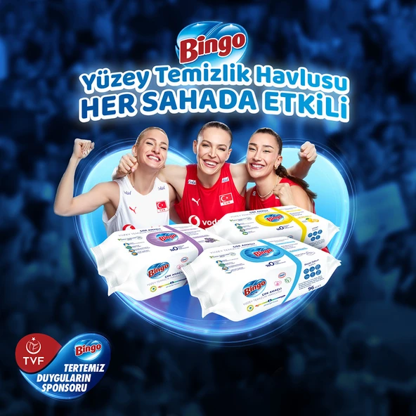 Bingo Pratik Yüzey Temizlik Havlusu Beyaz Sabun 96x6 (576 YAPRAK) - Resim 8