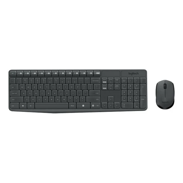 LOGITECH MK235 Kablosuz Q Trk Siyah Multimedya Klavye - Mouse Set 920-007925 ürün görseli
