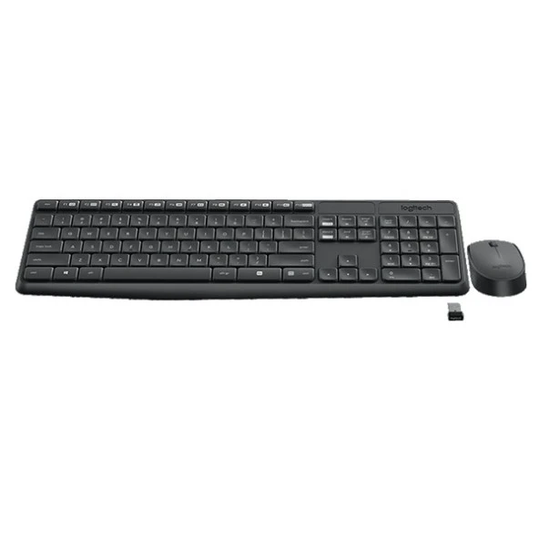LOGITECH MK235 Kablosuz Q Trk Siyah Multimedya Klavye - Mouse Set 920-007925 - Resim 2