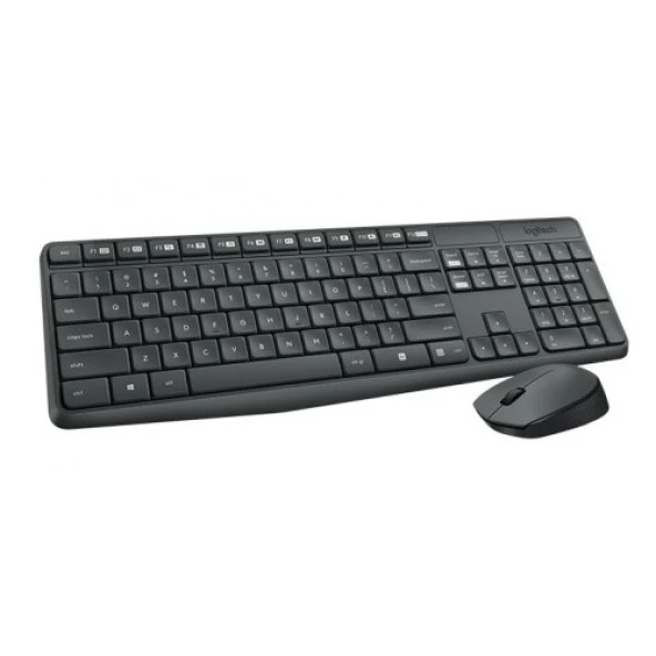 LOGITECH MK235 Kablosuz Q Trk Siyah Multimedya Klavye - Mouse Set 920-007925 - Resim 3