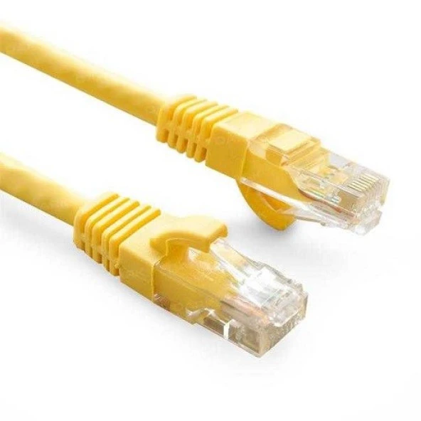 ODS 5m CAT6 Utp LSZH Saf Bakır Sarı Patch Kablo