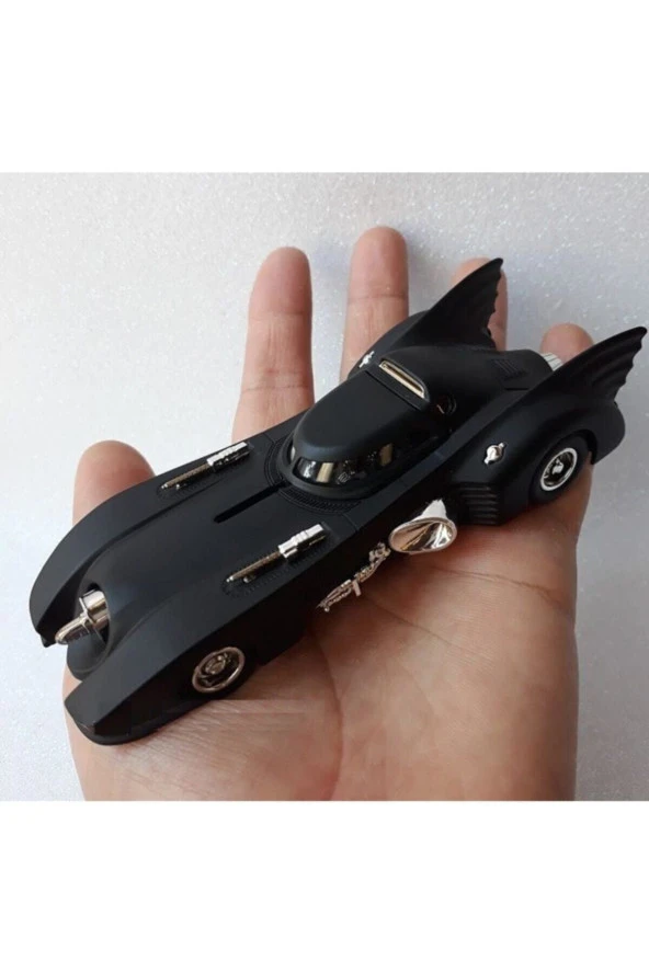 Metal Diecast Araba Batmobil Işıklı Çekbırak Oyuncak 13,5cm - 2