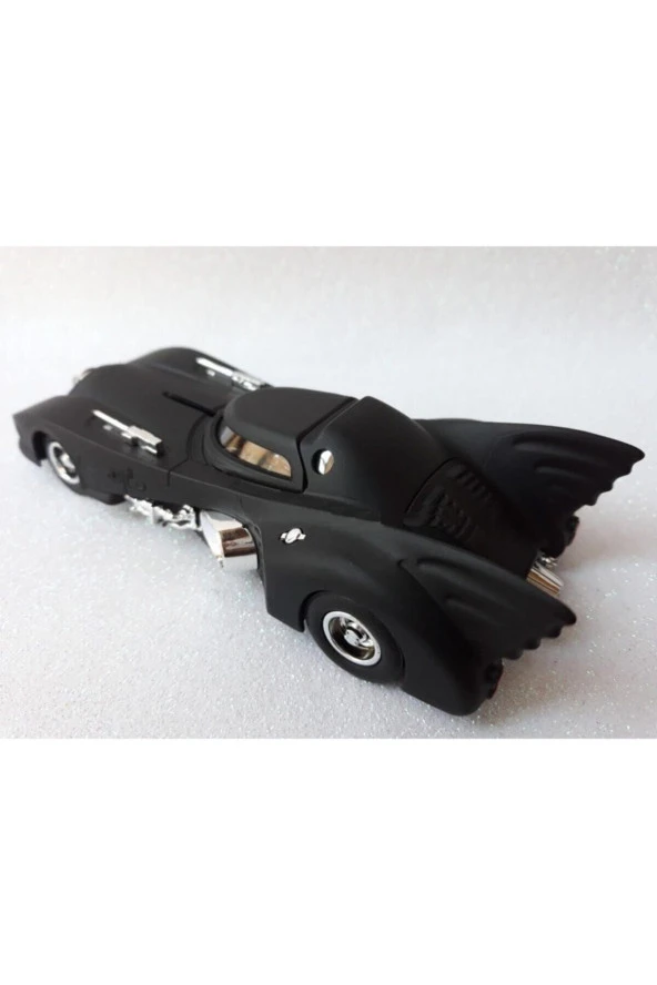 Metal Diecast Araba Batmobil Işıklı Çekbırak Oyuncak 13,5cm - 3