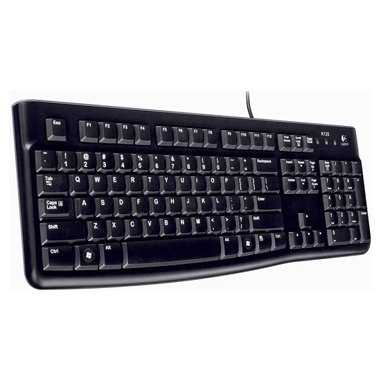 LOGITECH K120 USB Q Trk Siyah Standart Klavye 920-002505 - Resim 3