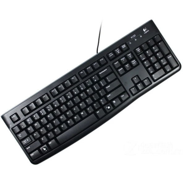 LOGITECH K120 USB Q Trk Siyah Standart Klavye 920-002505 - Resim 2